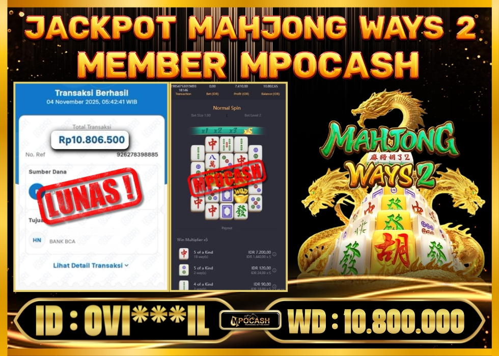 MPOCASH JACKPOT MAHJONG WAYS 2